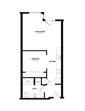 A-3 One Bedroom 333 floor plan
